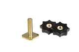 Rycote Brass Shoe Adaptor with Male Thread - 1/4" - Dependable Expendables