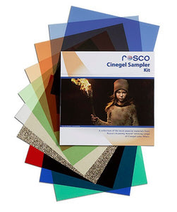 Rosco Cinegel Sampler Kit  for use in special events, theatrical productions, photography, and filmmaking.
