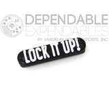 Lock It Up Headset Tagz Surveillance Nameplate - Dependable Expendables