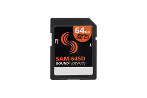 SD and CF flash media used in Sound Devices professional audio gear for recording sound for television and film productions.