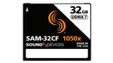 32GB CF compact flash media card used in Sound Devices professional audio gear for recording sound for television and film productions.