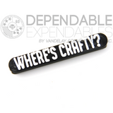 Where's Crafty Headset Tagz Surveillance Nameplate - Dependable Expendables